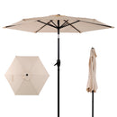 7.5 Ft Patio Umbrella with Push Button Tilt and Crank Mechanism by HouseOfZazla