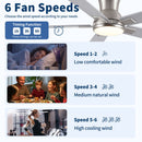 Low Profile Flush Mount Intergrated LED Ceiling Fan With Light And Reversible Quiet Motor by HouseOfZazla