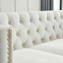 Modern Sofa With Button Tufting, Upholstered Couch For Living Room by HouseOfZazla