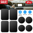 8Pcs UniversalÊMetal Plates with Strong Adhesive 4Pcs Round and 4Pcs Rectangle Metal Plates for Magnetic Car Mount Phone Holder