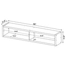 Barnaby - 4 Piece Rectangular Entertainment Center - Cappuccino by HouseOfZazla