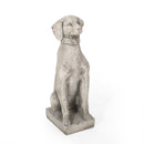 MGO Outdoor Dog Statue, Antique White by HouseOfZazla