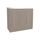 Utility Sink Cabinet 36" H, 2 Doors, 2 Shelves by HouseOfZazla
