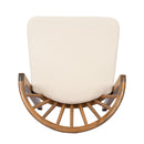Outdoor Dining Chairs Set of 2, Acacia Wood Patio Chairs with Cushions by HouseOfZazla