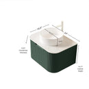 DINA 24" Bathroom Vanity & Sink, Floating Curved Edges by HouseOfZazla
