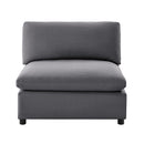 Cassandra - Armless Slipper Chair - Charcoal Gray by HouseOfZazla