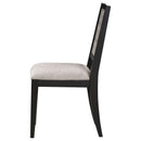 Dutchie - Upholstered Dining Side Chair (Set of 2) - Black by HouseOfZazla