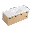 Floating Bathroom Vanity With Sink, Modular Cabinet by HouseOfZazla
