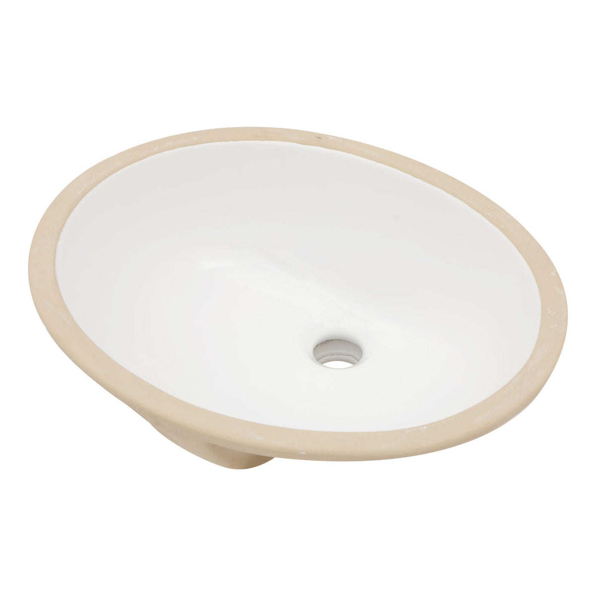 Elegant Ceramic Oval Undermount Bathroom Sink With Overflow, photo 6 of 20