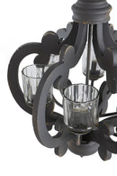 Farmhouse Chandelier, 6 Light Wood Chandelier Pendant Light Fixture With Adjustable Chain For Dining Room Living Room Entryway, Bulb Not Included by HouseOfZazla