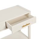 U Style 60" Painted Console Table with 3 Drawers