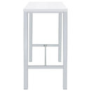 Natividad 5-piece Pub Height Bar Table Set White High Gloss