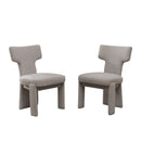 Armless Curved Back Accent Chairs by Unique Piece Furniture