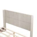 Platform Bed Frame With Headboard, Floor Standing Design by HouseOfZazla