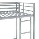 Metal Bunk Bed, Low Bunk Bed With Ladder by HouseOfZazla