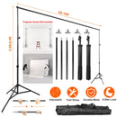 Photography Backdrop Stand 6.5x10ft Adjustable Heavy Duty