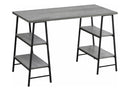 Computer Desk For Home Office, Storage Shelves, Industrial Design by HouseOfZazla