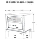 Wilton - 2 Drawer Nightstand - Black by HouseOfZazla