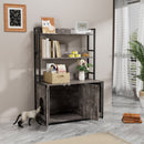 Large Cat Litter Box Enclosure With Shelf Storage