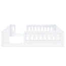 Platform Bed With Guardrail