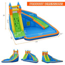 Inflatable Mighty Bounce House Jumper with Water Slide without Blower by LJGDeals