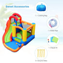 Inflatable Water Slide Bounce House with Pool and Cannon Without Blower by LJGDeals