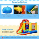 6-in-1 Water Park Bounce House for Outdoor Fun with Blower and Splash Pool by LJGDeals