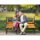 Outdoor Cast Iron Patio Bench by LJGDeals
