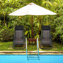 2 Pieces Folding Patio Rattan Zero Gravity Lounge Chair by LJGDeals