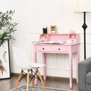 Writing Desk 2-Tier Vanity Desk Computer Desk with 4 Drawers by LJGDeals