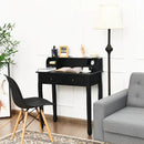 Writing Desk 2-Tier Vanity Desk Computer Desk with 4 Drawers by LJGDeals