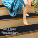15Pcs Indoor Non-Slip Stair Carpet Mats for Wooden Steps by LJGDeals