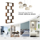 6 Tier S-Shaped Bookshelf Storage Display Bookcase Decor Z-Shelf by LJGDeals