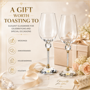 Rhinestone DIAMOND Studded Wine Glasses 16 Ounces Set