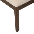 Set of 2 Compact Rubber Wood Dining Chairs