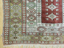 4' X 8' Antique Handmade Turkish Melas Oushak Wool Rug