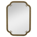 Gold Irregular Beaded Metal Framed Wall Mirror - Large