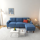 3 Seater Convertible Combination L Shaped Sofa With Footstools With Storage by Unique Piece Furniture