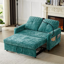 Modern Loveseat Pull Out Sofa Bed With Adjustable Backrest, Two Cup Holders, A Phone Holder, Three Charging Ports And Side Storage Pockets For Living Room by HouseOfZazla