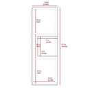 Medicine Single Door Cabinet, Three Shelves - Light Oak / White by Unique Piece Furniture