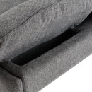 270 Degree Swivel Power Recliner with Voice Control, Bluetooth Music Player,USB Ports, Atmosphere Lamp, Hidden Arm Storage and Mobile Phone Holder for Living Room, Bedroom, Apartment, Grey