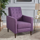 Mid-Century Modern Recliner With Button Tufted Waffle Stitch by HouseOfZazla