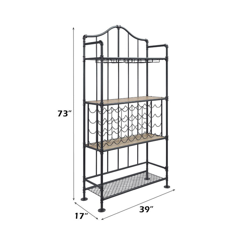 Edina - Wine Rack - Oak & Sandy Black, photo 2 of 5