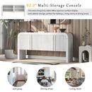 U_STYLE 62.2-Inch Wave-Pattern Console Table