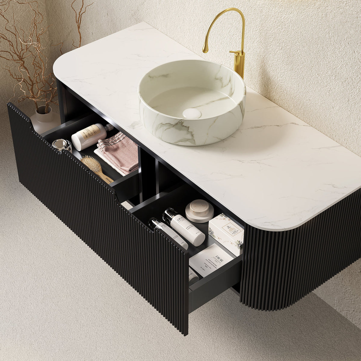 Dina 48" Bathroom Vanity & Sink, photo 3 of 10