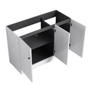 Modern Freestanding Bathroom Vanity With Soft Close Cabinet Doors by HouseOfZazla
