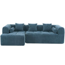 Sectional Free Combined Sofa With 2 Side Pockets by HouseOfZazla