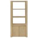 Laurelton 3-shelf Media Tower Tall Pier Cabinet Light Oak
