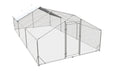 Large Metal Chicken Coop, Walk In Poultry Cage Hen Run House Rabbits Habitat Cage Spire Shaped Coop With Waterproof And Anti Ultraviolet Cover by HouseOfZazla