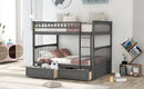 Bunk Bed With Drawers, Convertible Design
